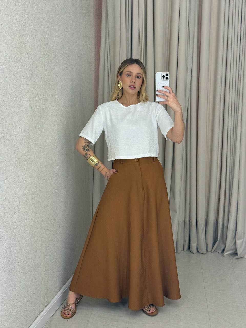SAIA JADE LONGUETE Caramelo