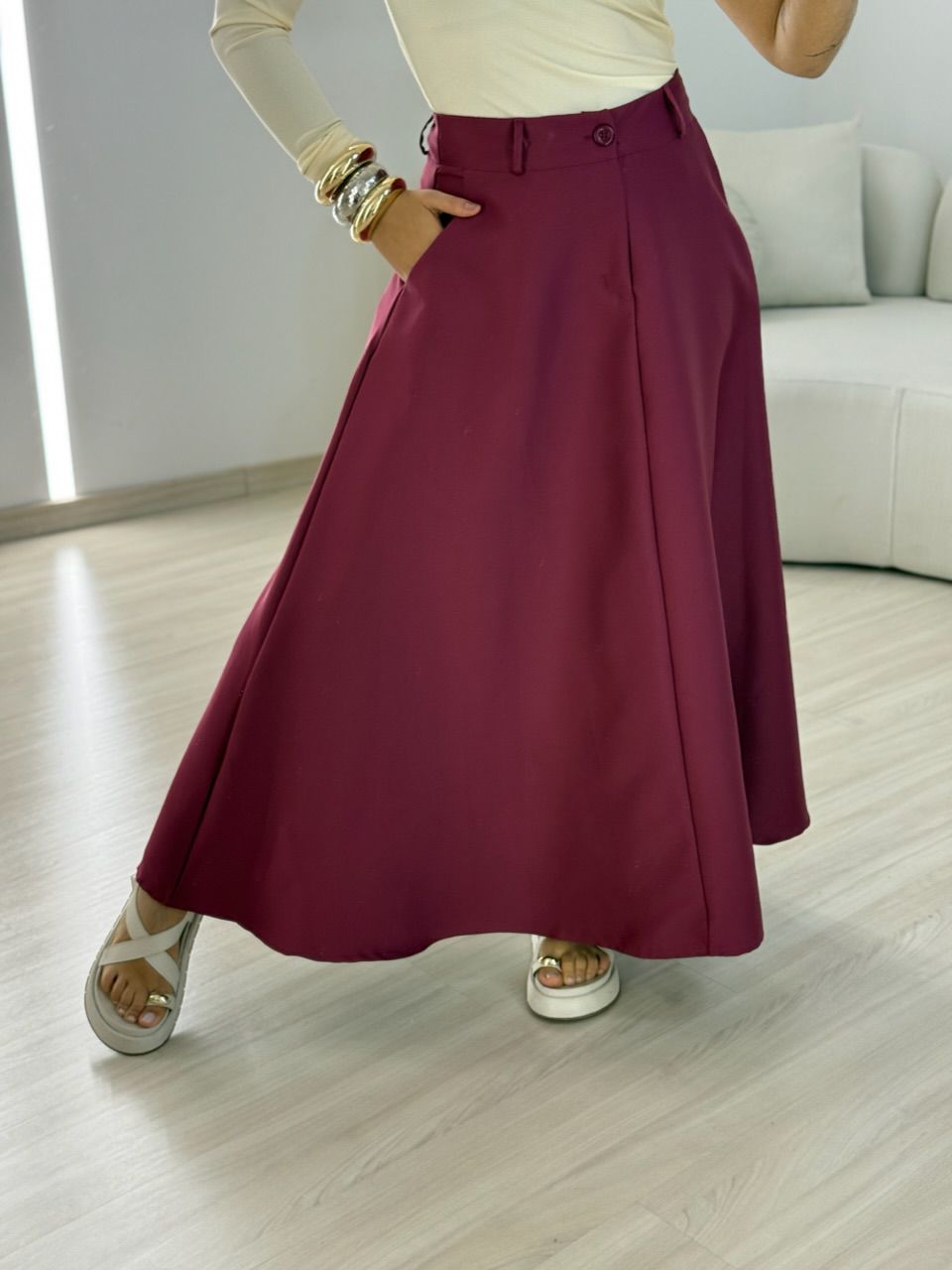 SAIA JADE LONGUETE VINHO - 0066770168 - CAROLLA FERRARO