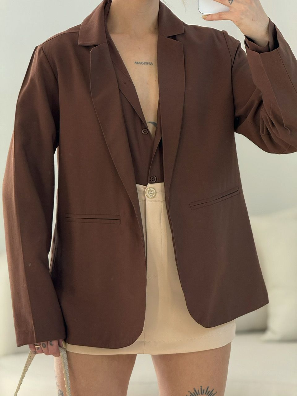 BLAZER JESSICA OVER MARROM