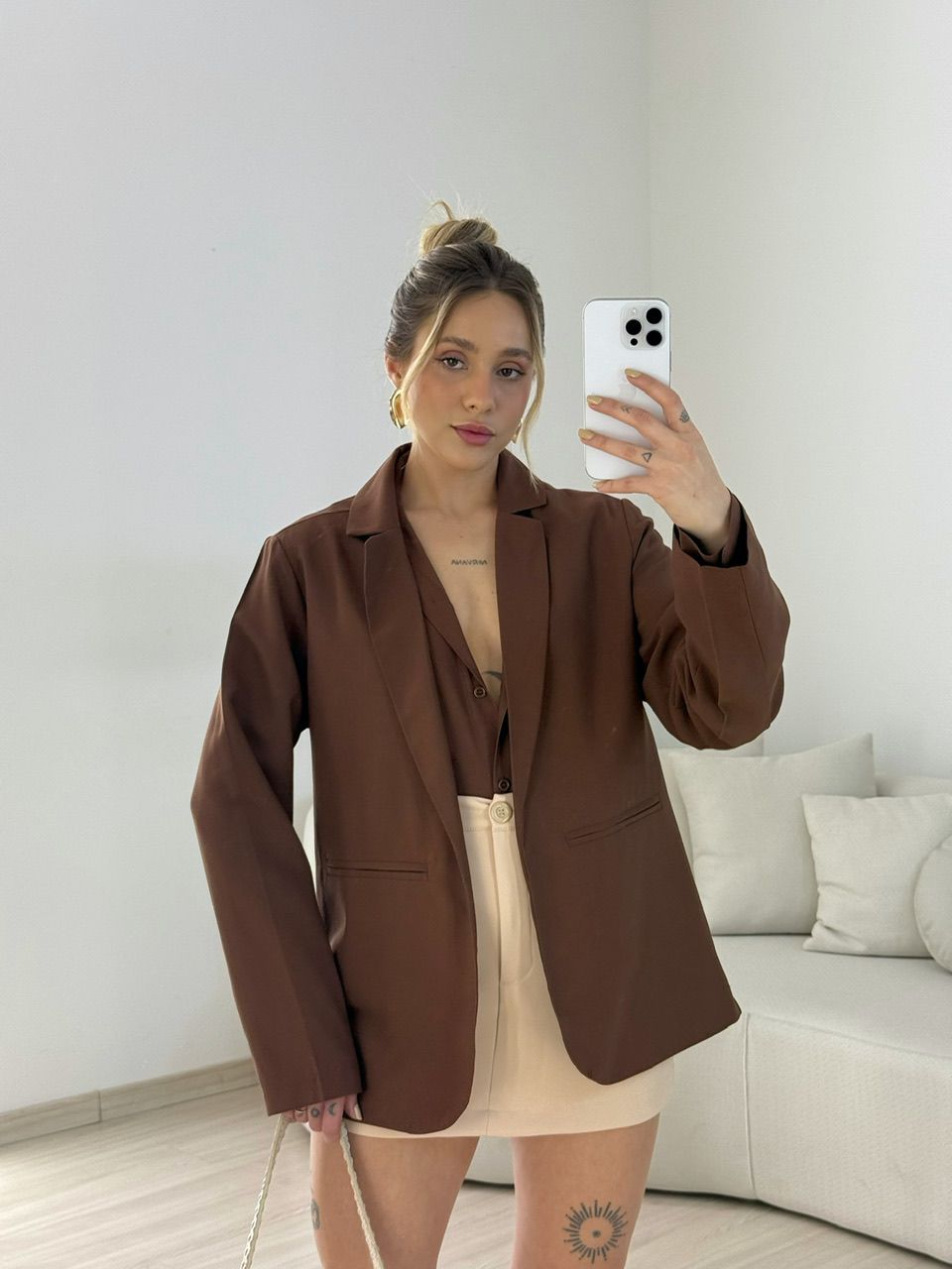 BLAZER JESSICA OVER MARROM