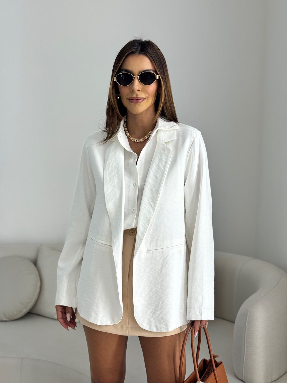 BLAZER JESSICA OVER OFF - 0068080048 - CAROLLA FERRARO