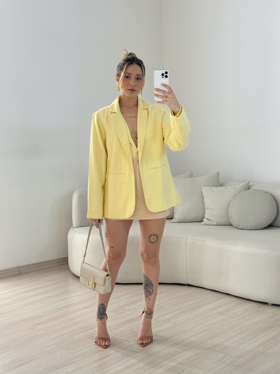 BLAZER JESSICA OVER YELLOW BUTTER