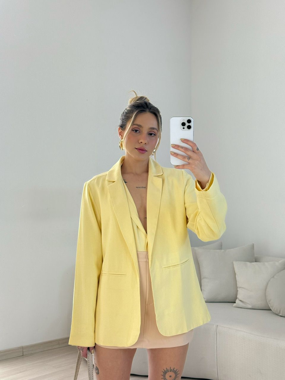 BLAZER JESSICA OVER YELLOW BUTTER