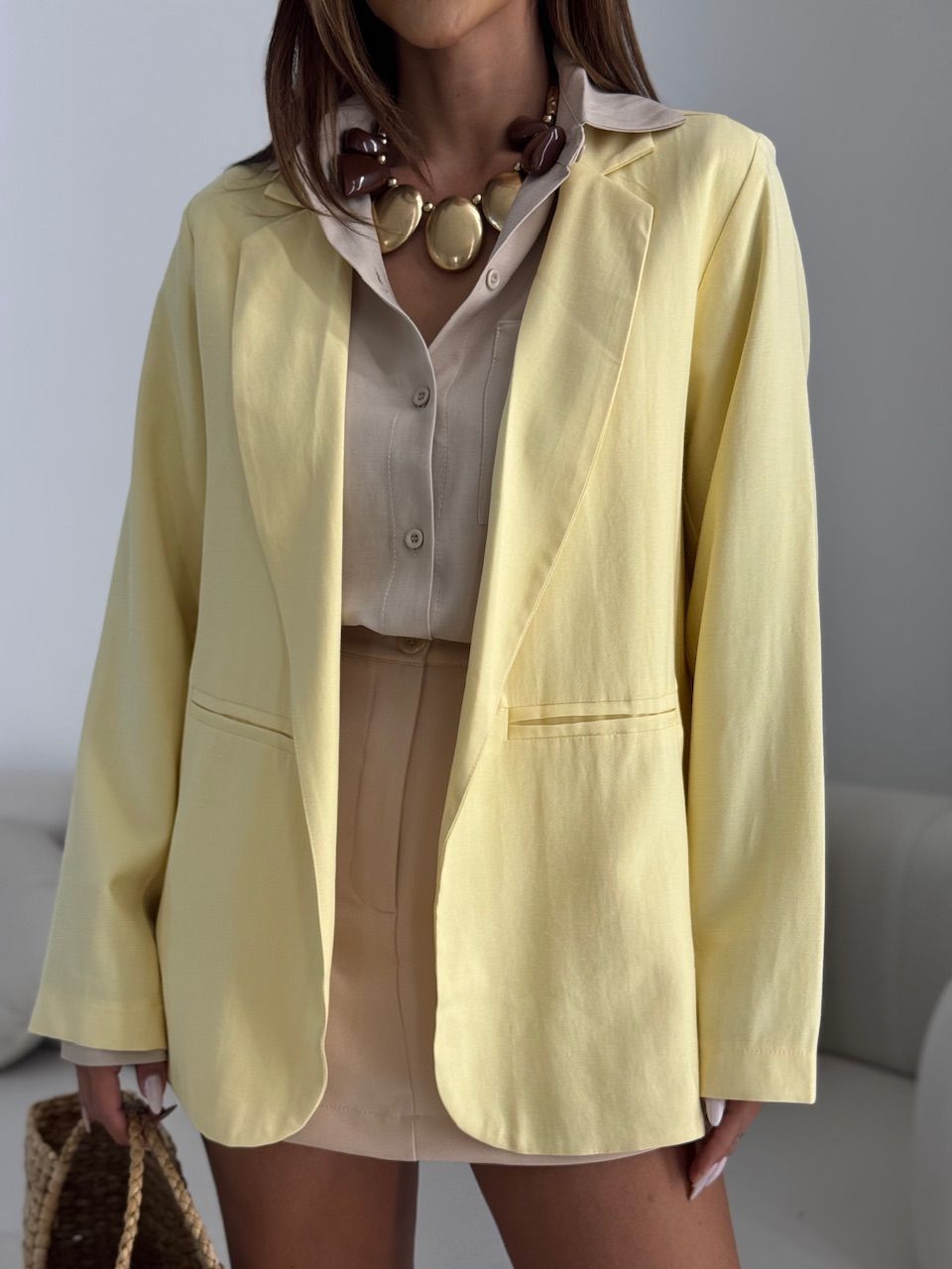 BLAZER JESSICA OVER YELLOW BUTTER
