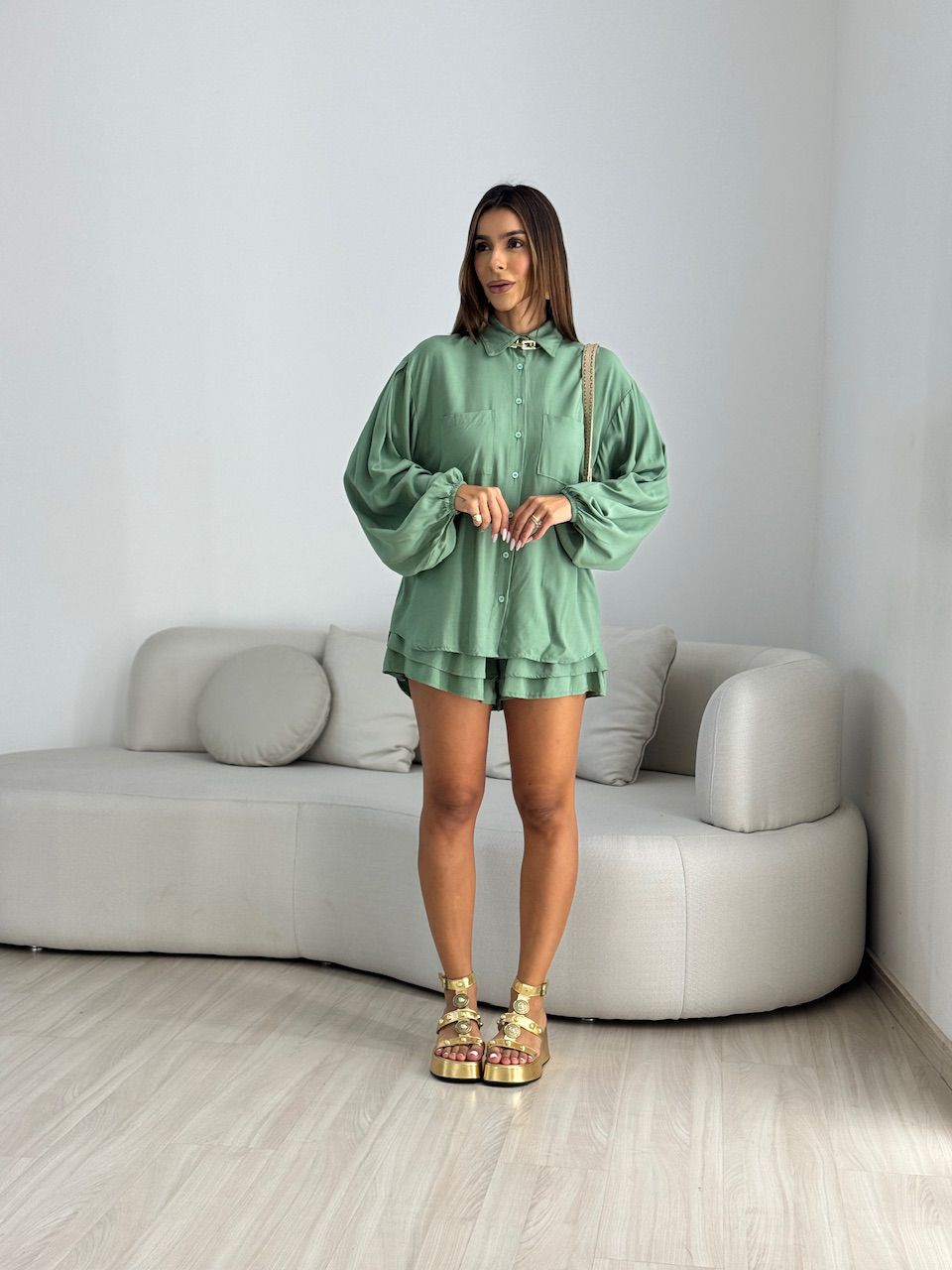 CONJUNTO TATI CAMISA VERDE