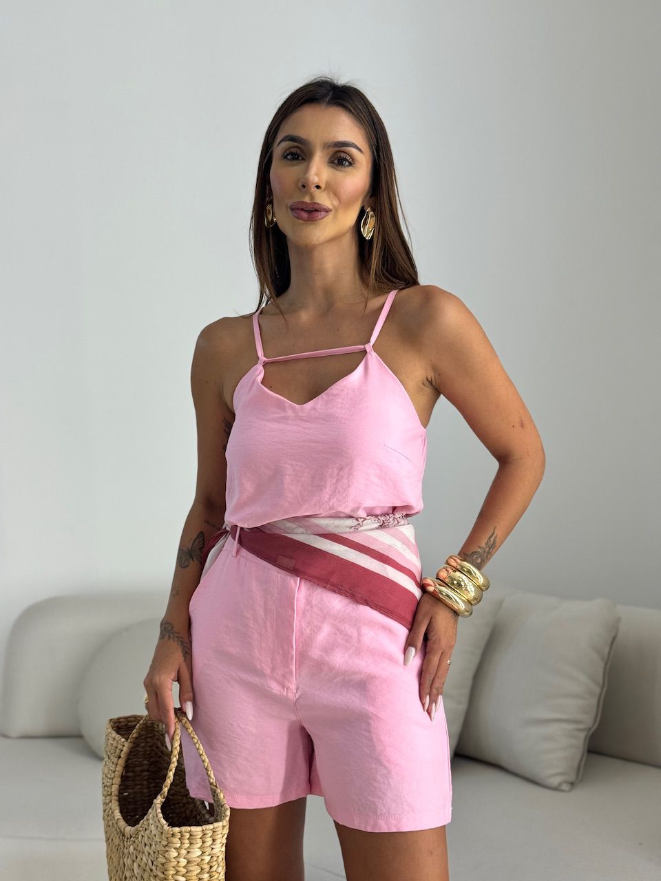 CONJUNTO VIVI SHORT BABY PINK