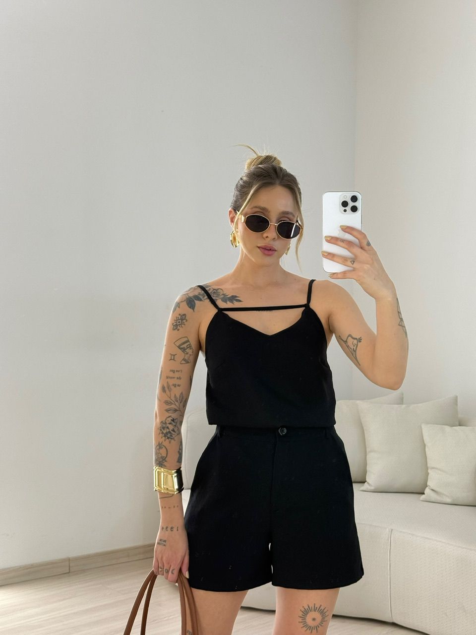 CONJUNTO VIVI SHORT PRETO
