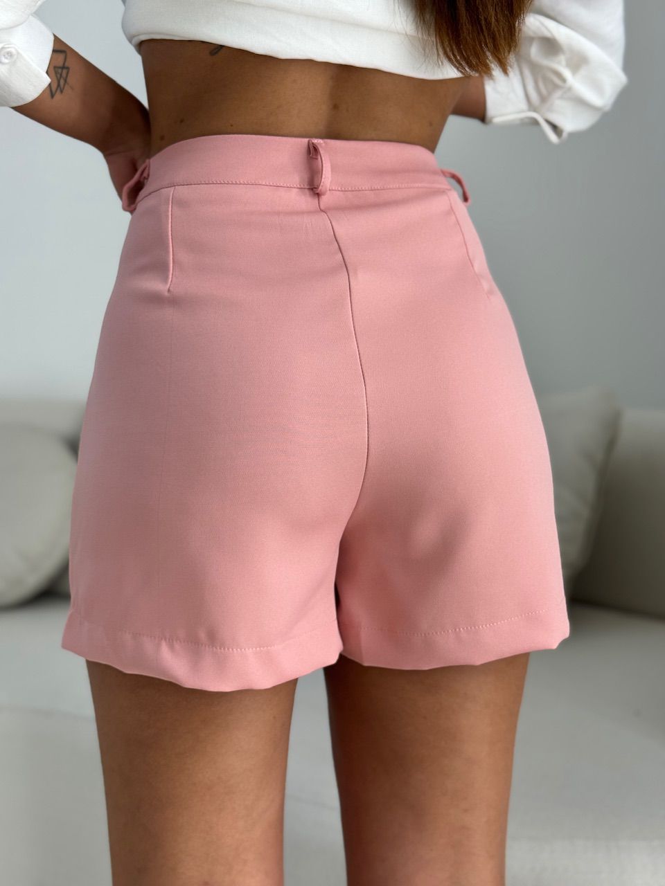 SHORT SAIA HELENA ALFAIATARIA ROSÊ