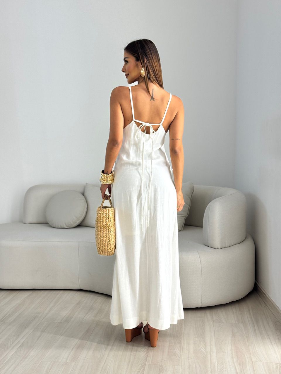 VESTIDO INÊS BOTÕES OFF