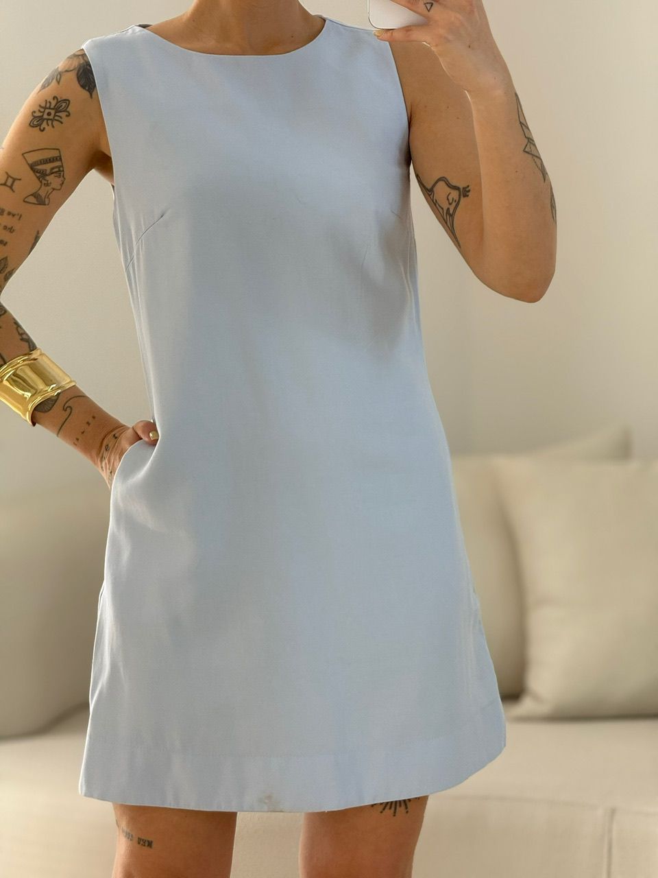 VESTIDO KAUANY BÁSICO BABY BLUE