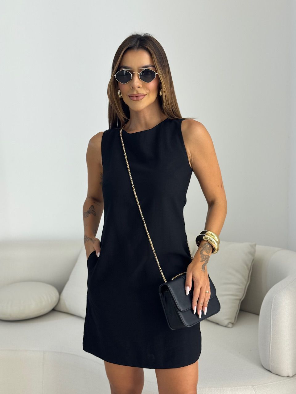 VESTIDO KAUANY BÁSICO PRETO