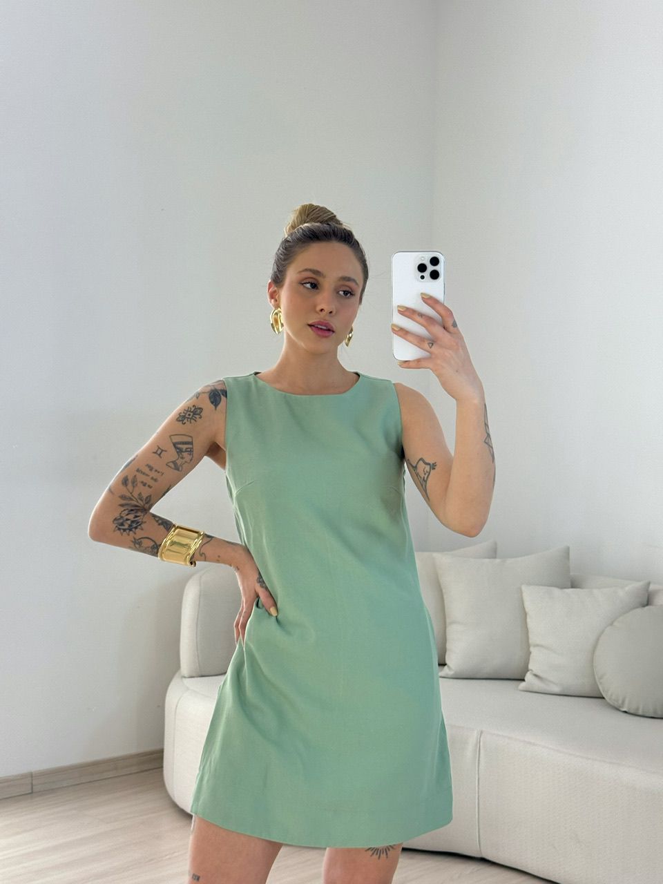 VESTIDO KAUANY BÁSICO VERDE