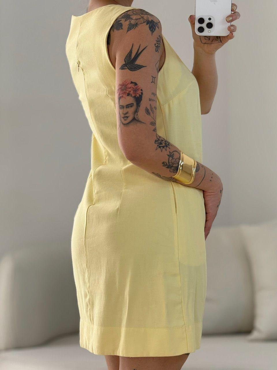 VESTIDO KAUANY BÁSICO YELLOW BUTTER