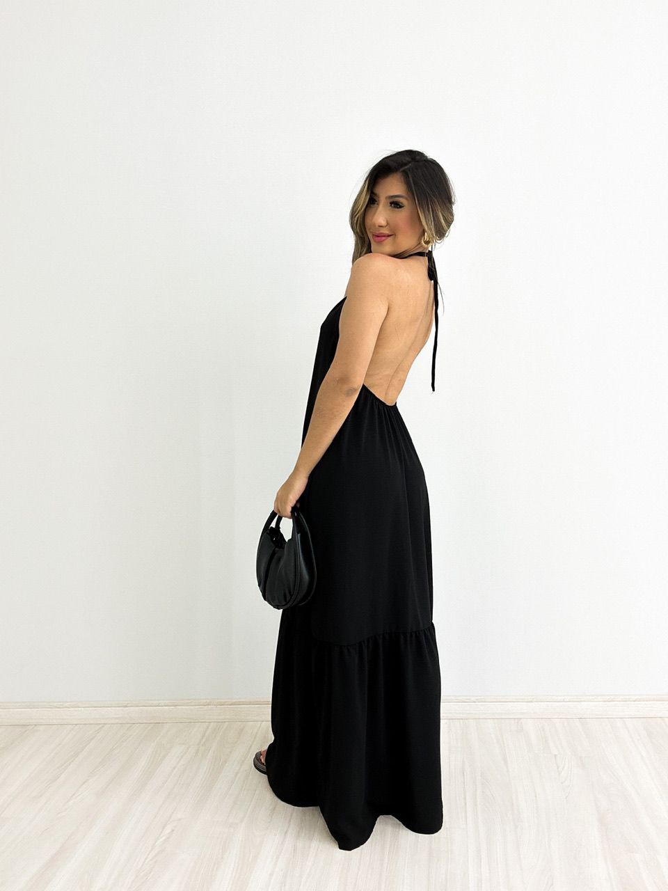 VESTIDO COPACABANA FRENTE ÚNICA preto