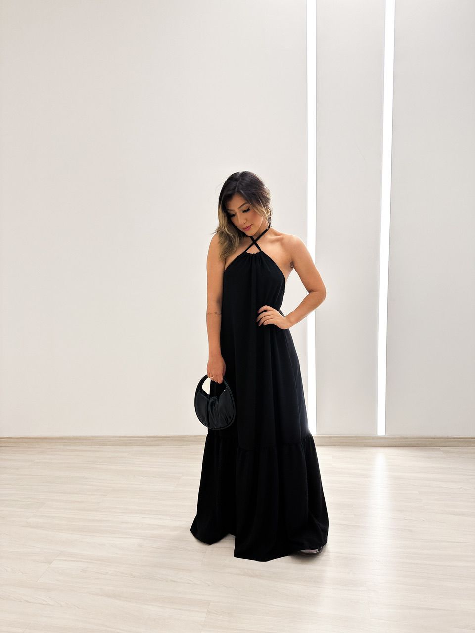 VESTIDO COPACABANA FRENTE ÚNICA preto