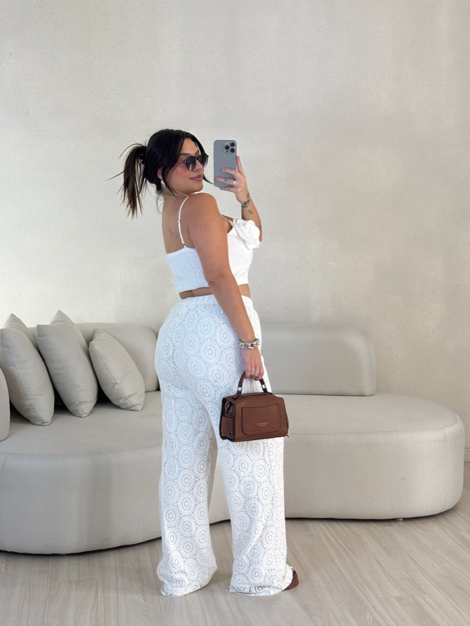 CALÇA GRAZI RENDA OFF