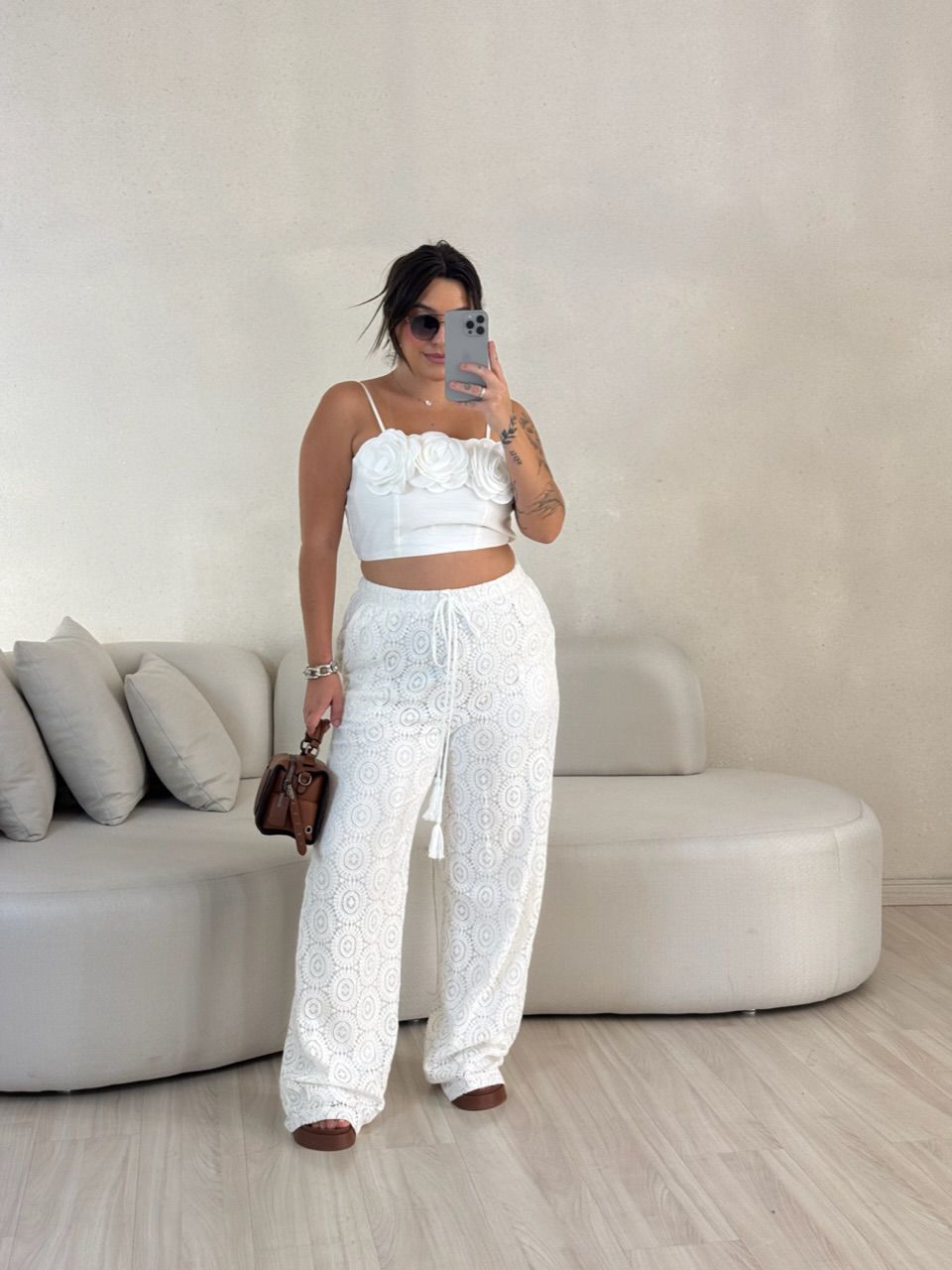 CALÇA GRAZI RENDA OFF