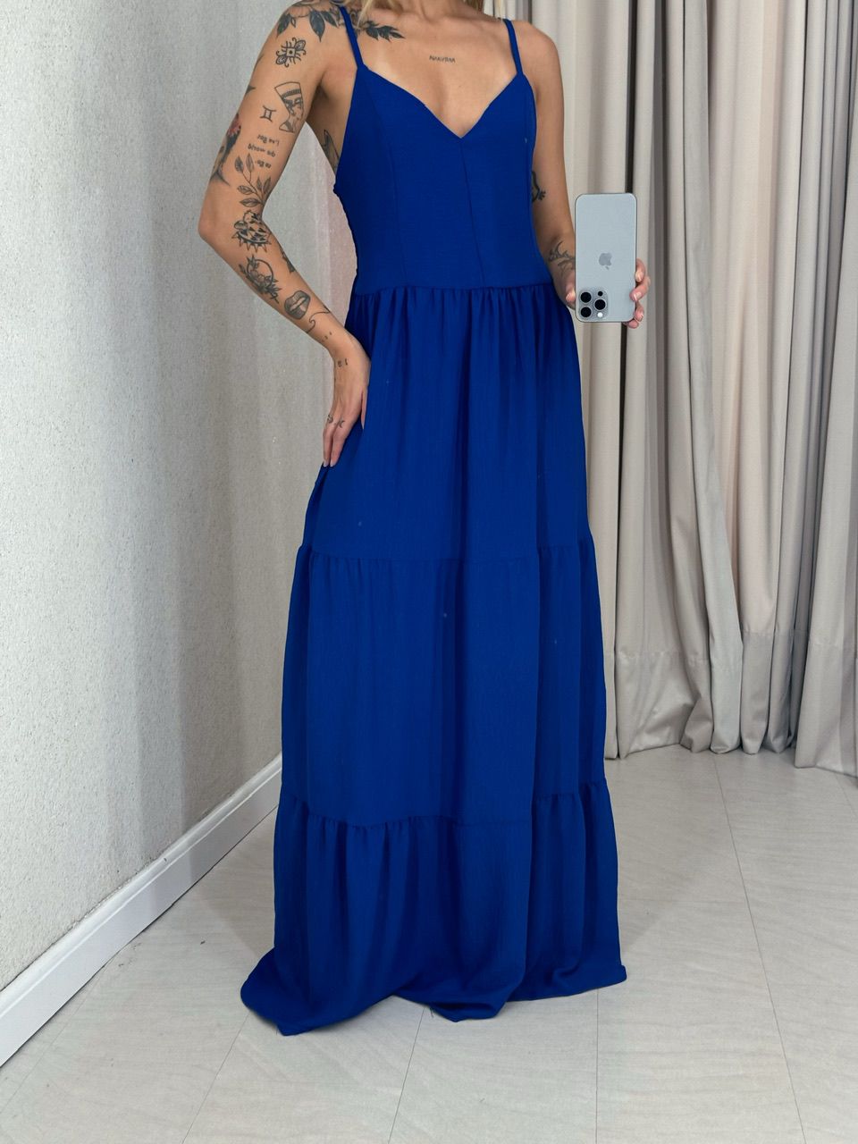  VESTIDO PÉROLA ALÇA AZUL