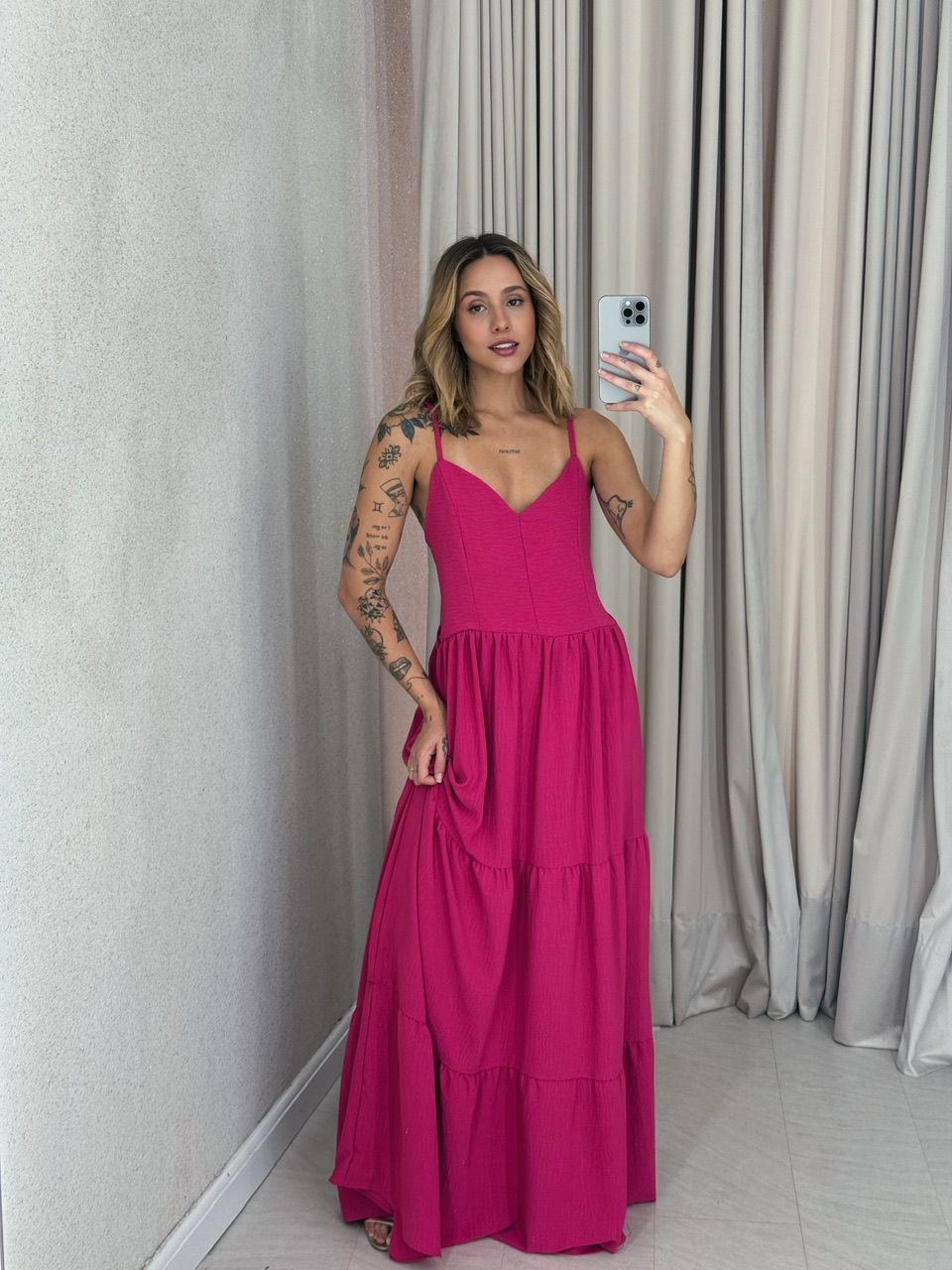  VESTIDO PÉROLA ALÇA PINK - 0056620037 - CAROLLA FERRARO