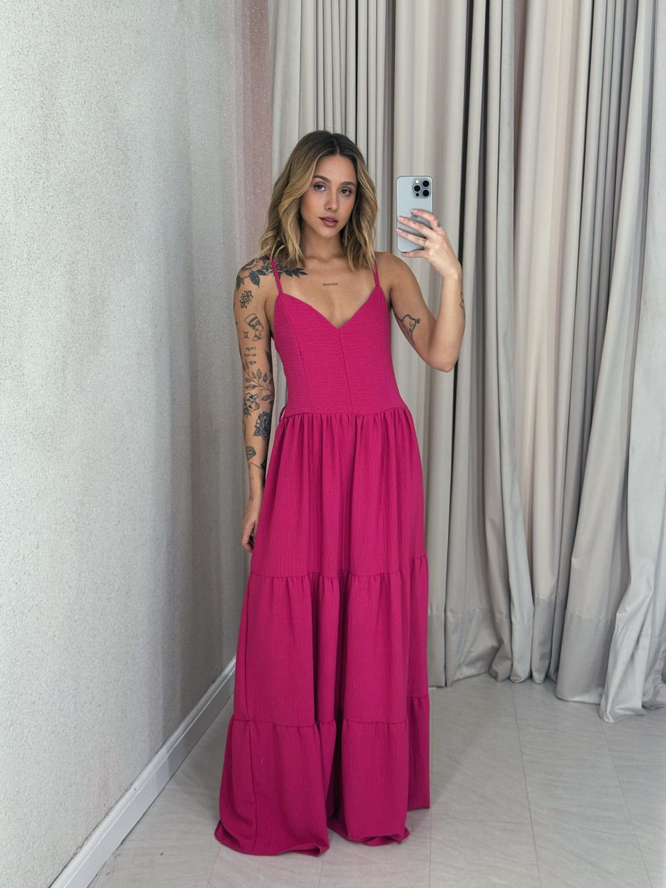  VESTIDO PÉROLA ALÇA PINK