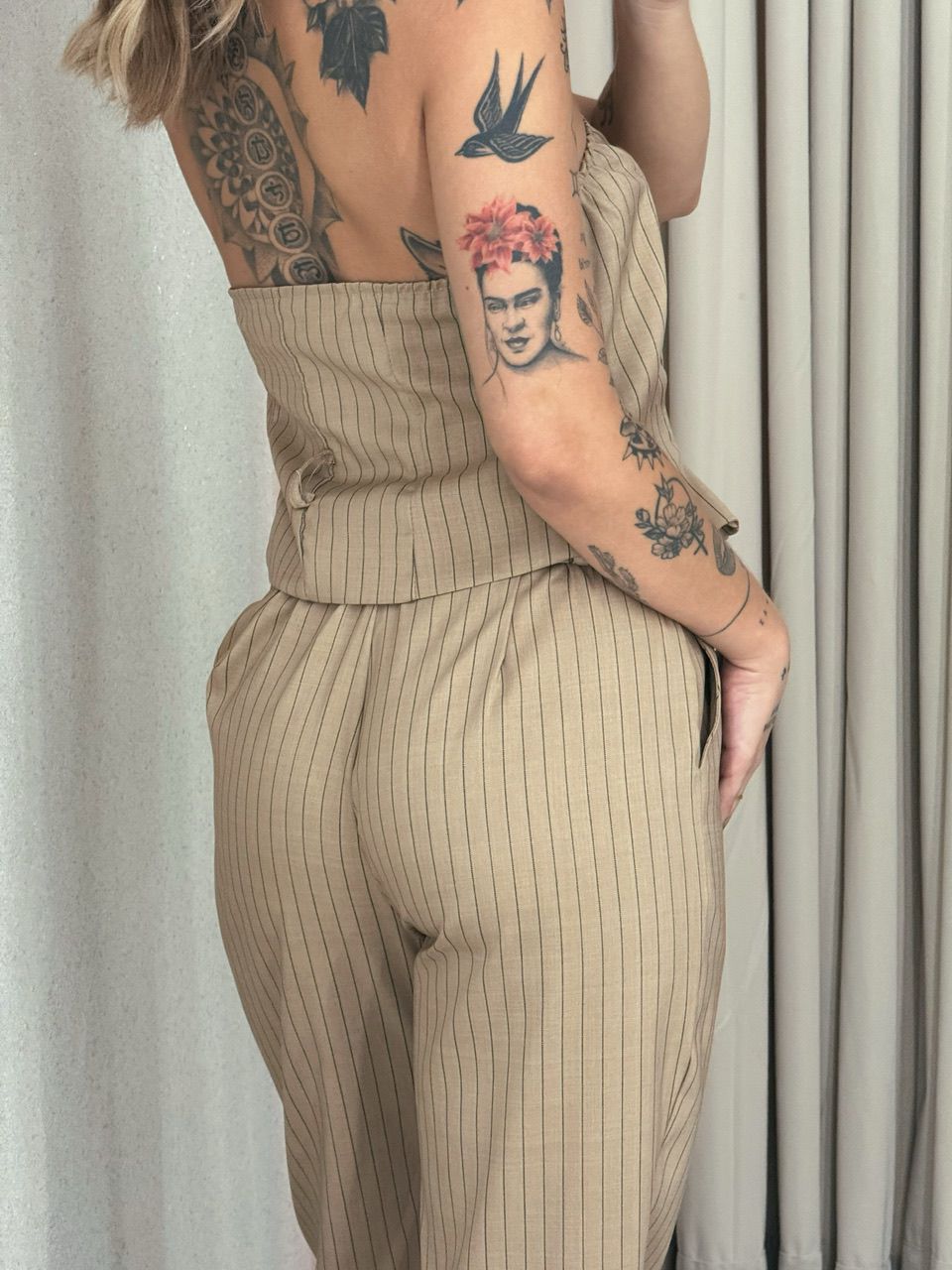 CONJUNTO PALOMA RISCA DE GIZ Nude