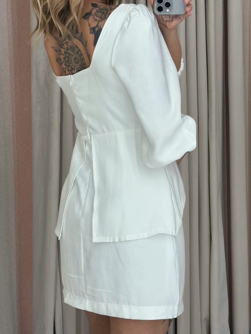 VESTIDO ANGELITA MANGA BUFANTE OFF