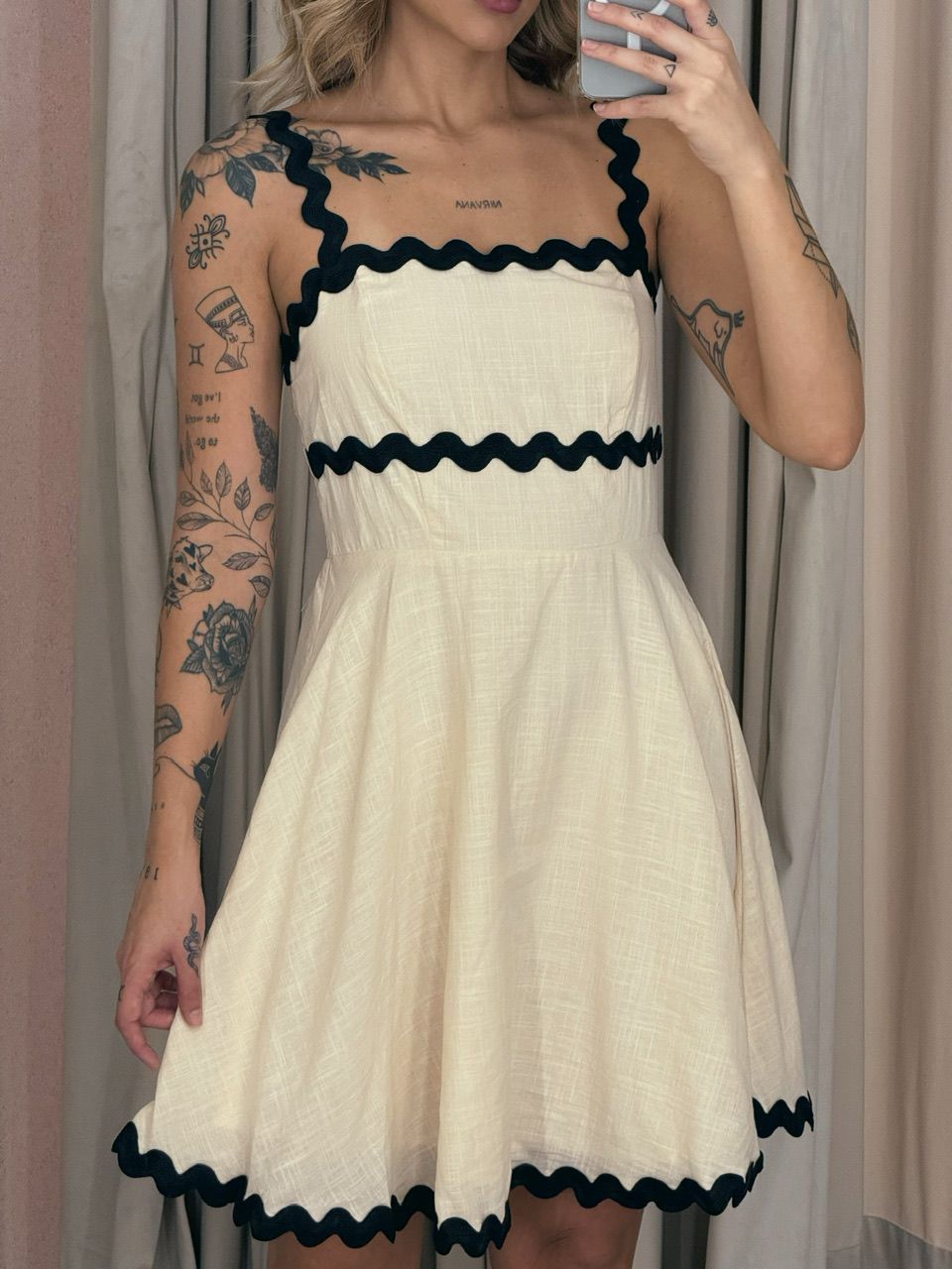 VESTIDO DANDARA CURTO MARFIM