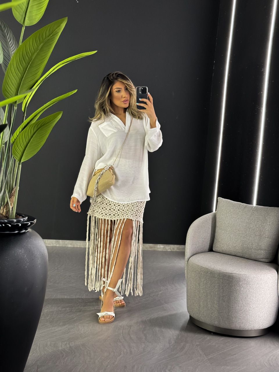 BATA HELENA COM BOLSO OFF