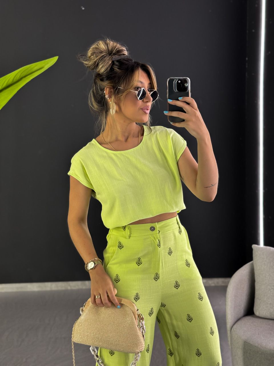 BLUSA BOTÕES COSTAS LIMA - 0048070116 - CAROLLA FERRARO