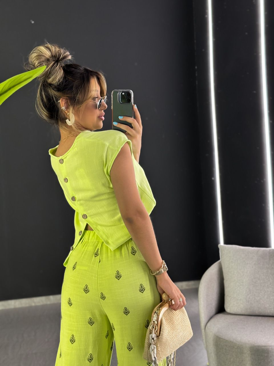 BLUSA BOTÕES COSTAS LIMA