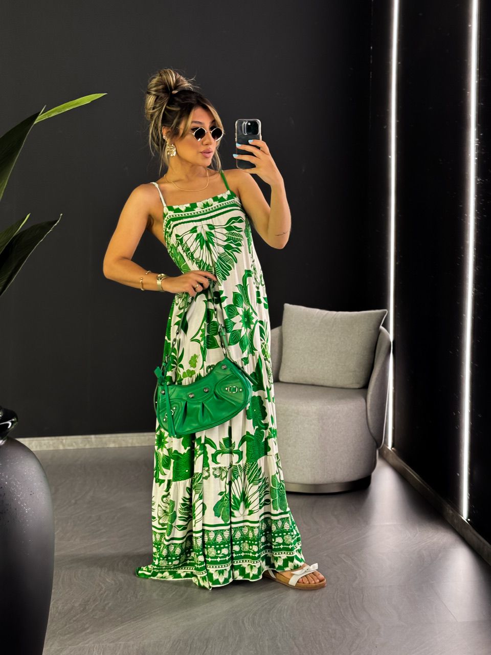 VESTIDO IPANEMA ALCINHA VERDE