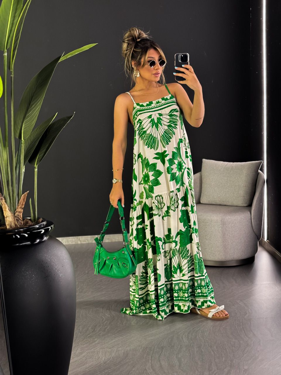 VESTIDO IPANEMA ALCINHA VERDE