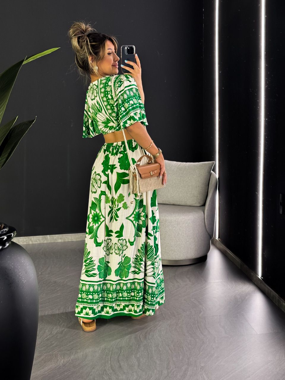 VESTIDO IPANEMA MANGA VERDE