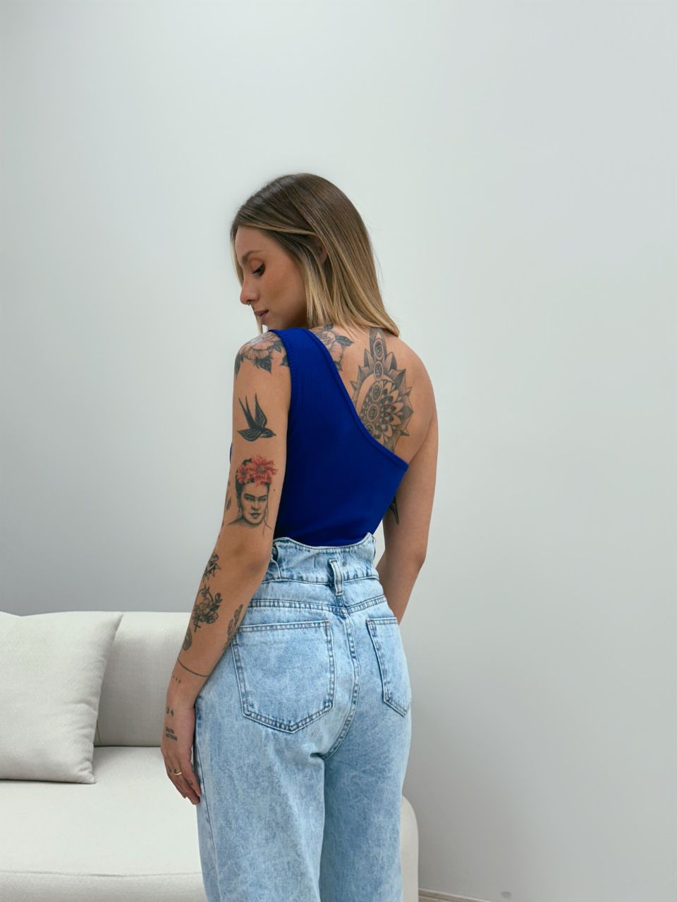BODY NULA MANGA AZUL BIC