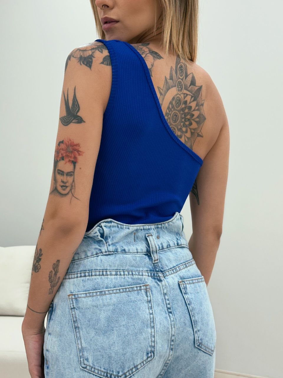 BODY NULA MANGA AZUL BIC