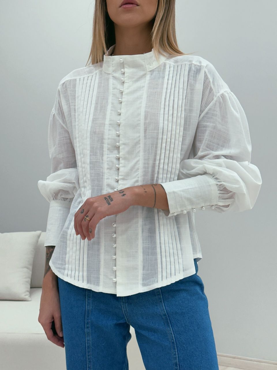 CAMISA BOTÕES PÉROLA OFF
