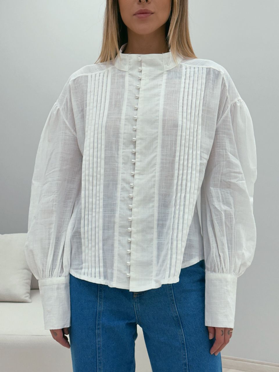 CAMISA BOTÕES PÉROLA OFF