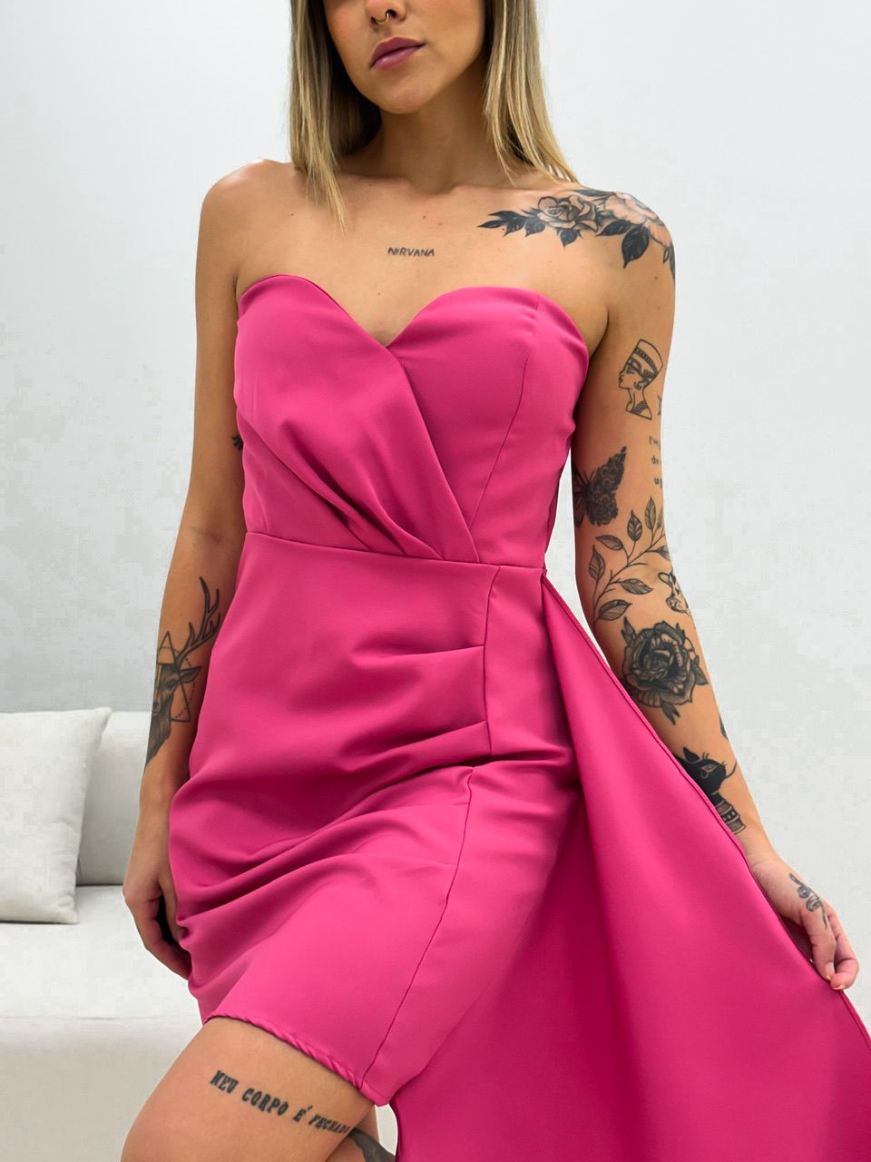 VESTIDO ISABELA CURTO PINK
