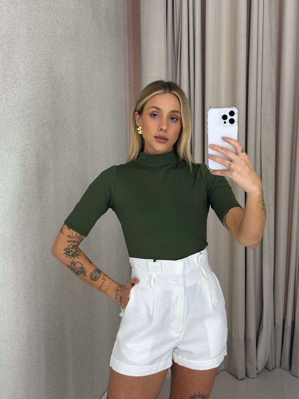 BLUSA HANA GOLA VERDE