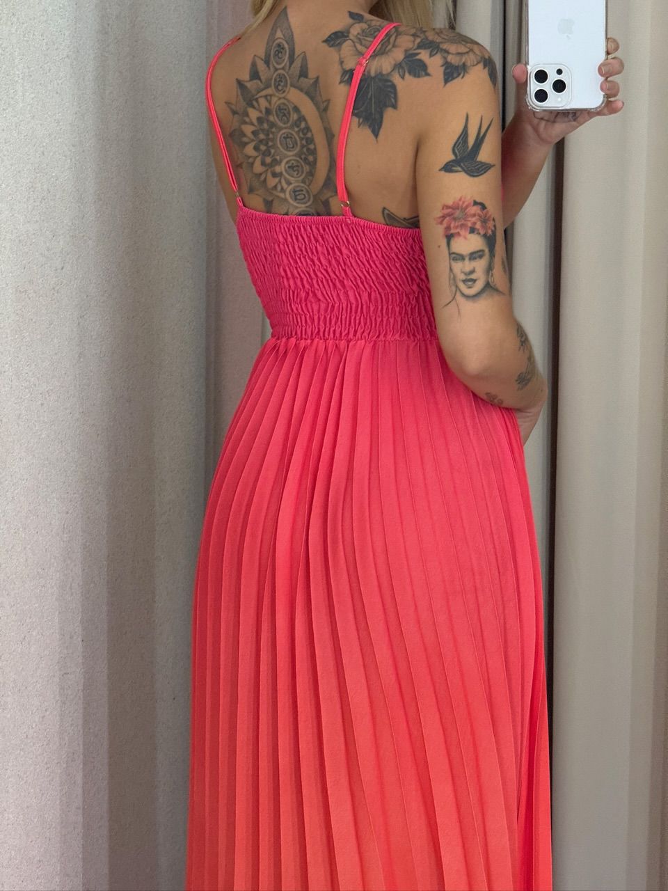 VESTIDO NORONHA PLISSADO PINK