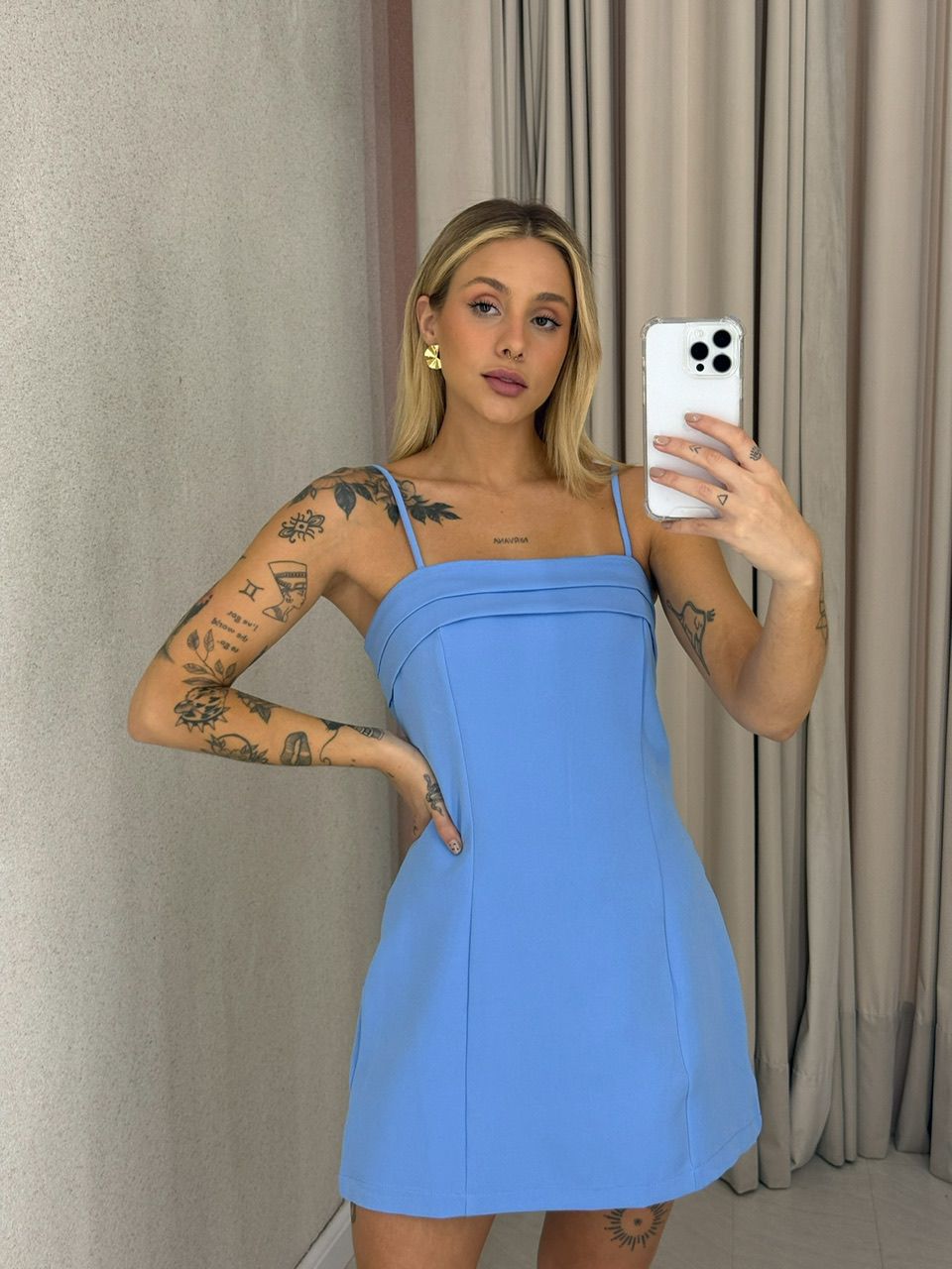 VESTIDO KAYLE ALÇA AZUL