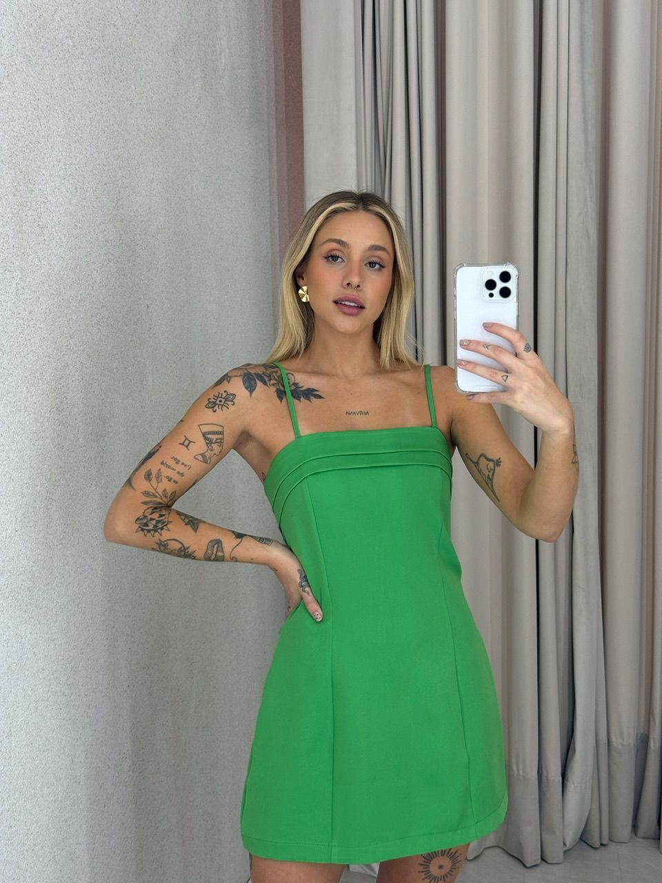 VESTIDO KAYLE ALÇA VERDE