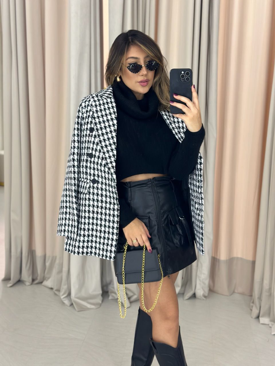 BLAZER CHANEL TWEED PRETO/BRANCO