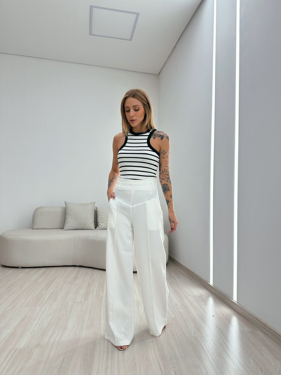 CALÇA MARTA CÓS ALTO PANTALONA OFF