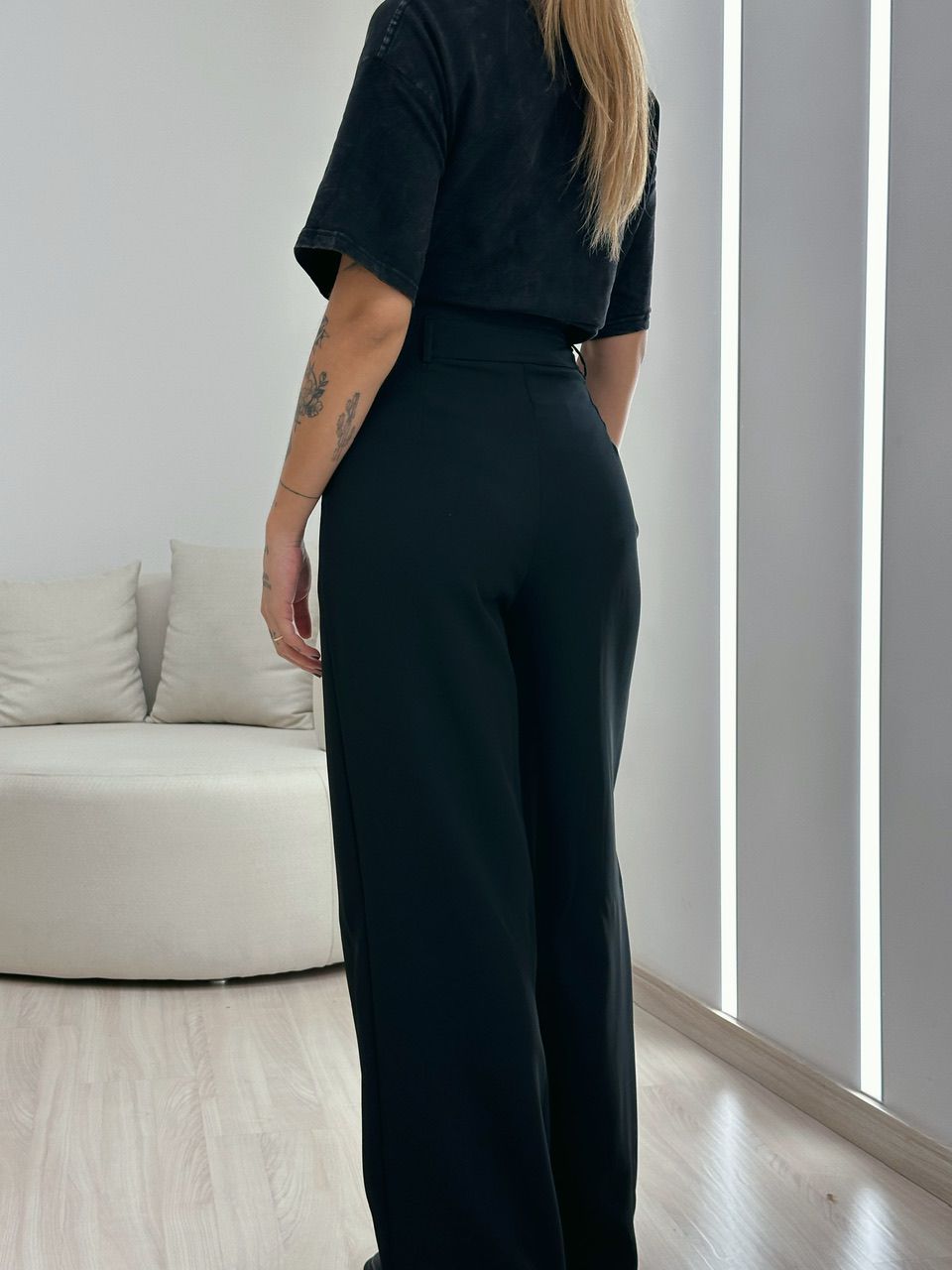 CALÇA MARTA CÓS ALTO PANTALONA PRETA