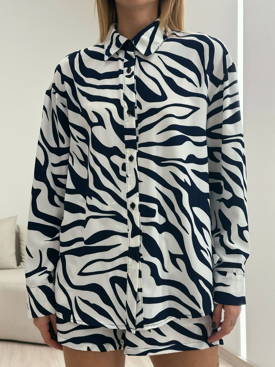 CONJUNTO ESTAMPA ZEBRA MARINHO