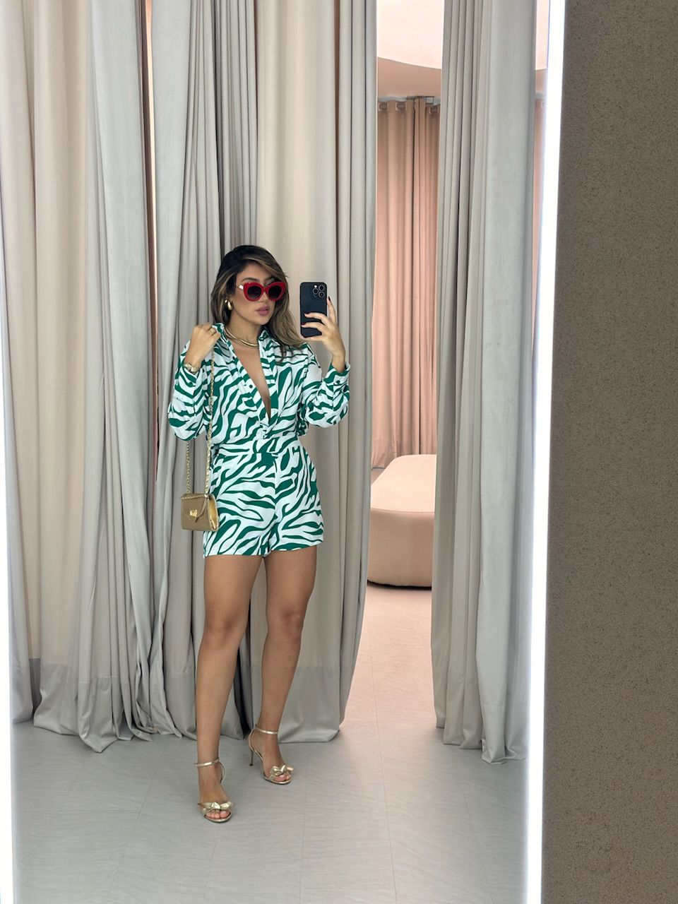 CONJUNTO ESTAMPA ZEBRA VERDE