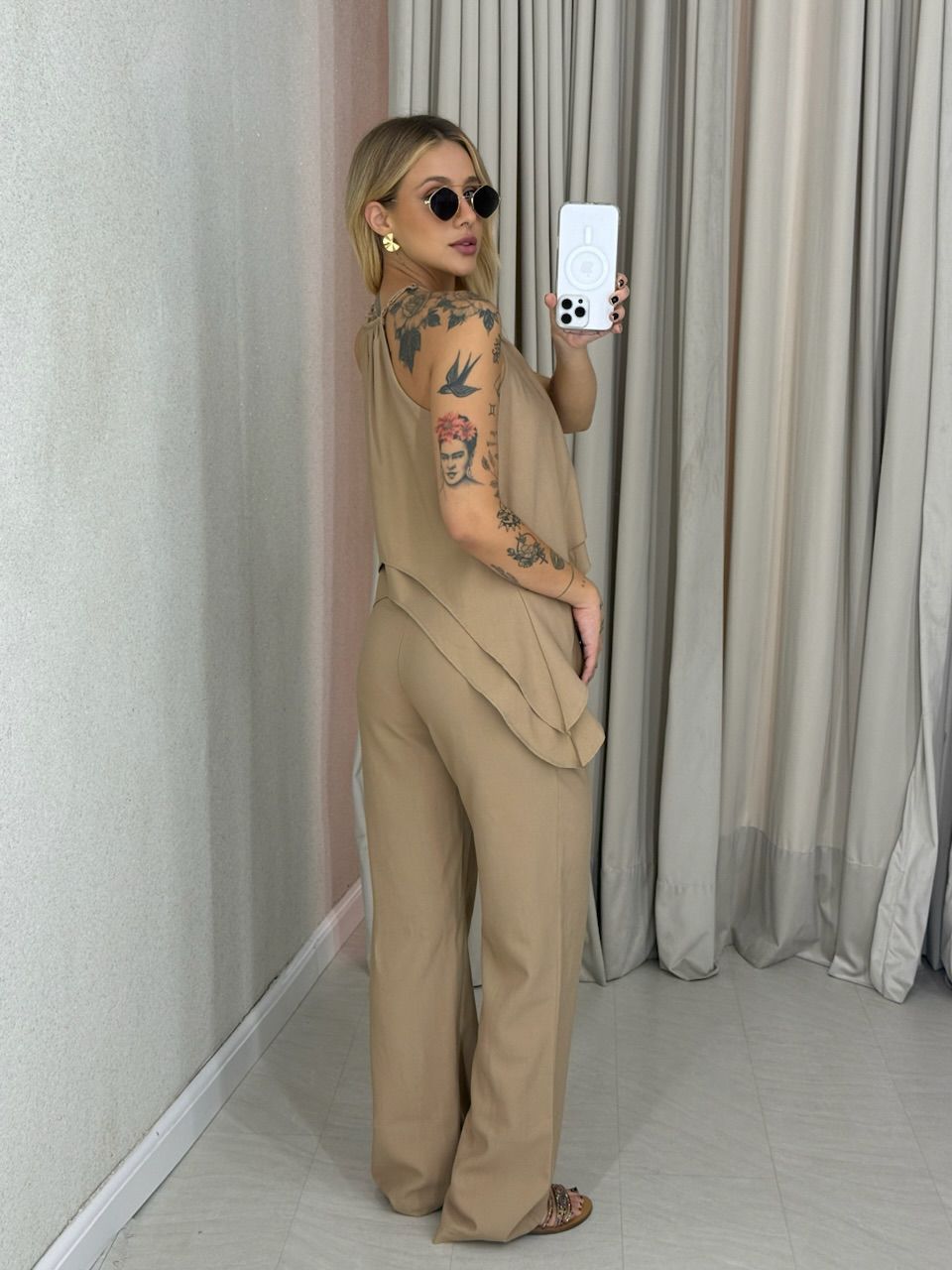 CONJUNTO SILVIA CALÇA NUDE