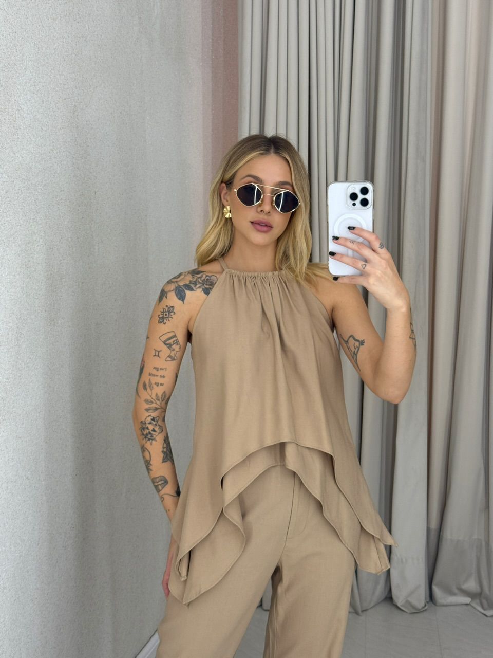 CONJUNTO SILVIA CALÇA NUDE