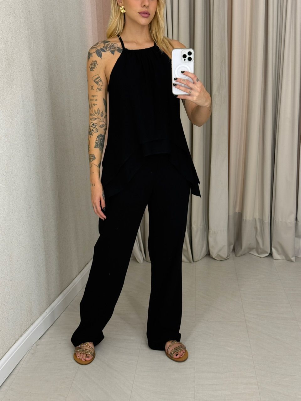 CONJUNTO SILVIA CALÇA PRETO